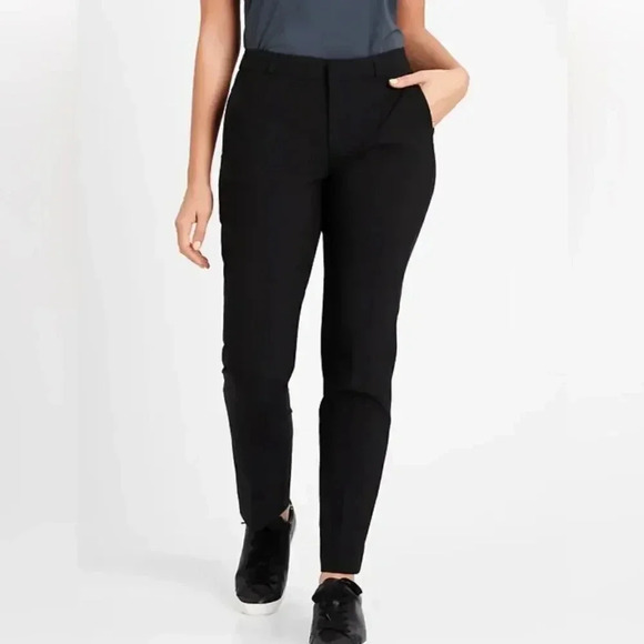 Banana Republic Pants - Banana Republic Ryan Slim Straight-Fit Washable Wool-Blend Pant Size 12